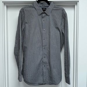 Black and White Pattern Dress Shirt
